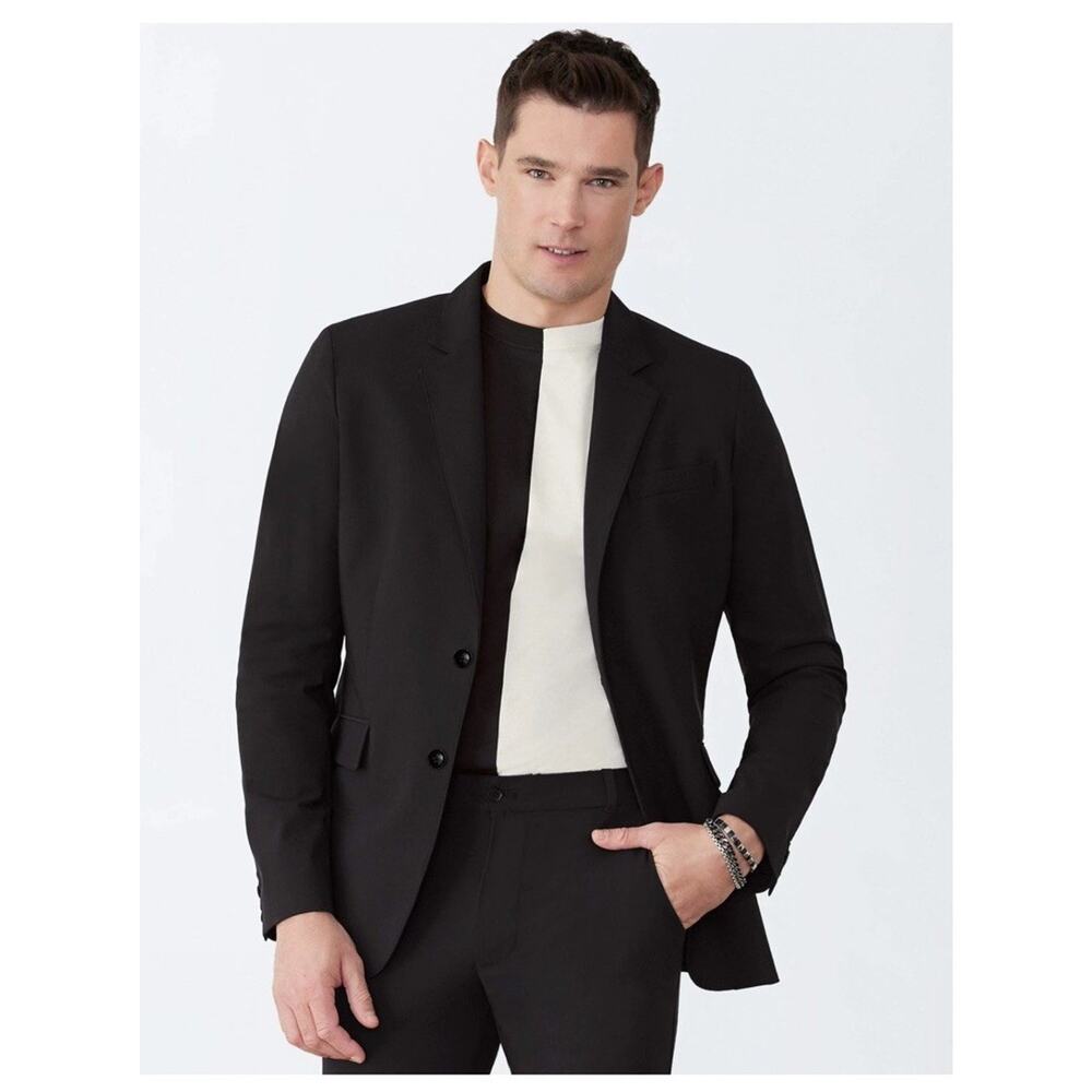 GSTQ Men's Flex Sport Coat Black Size X-Large XL NEW
